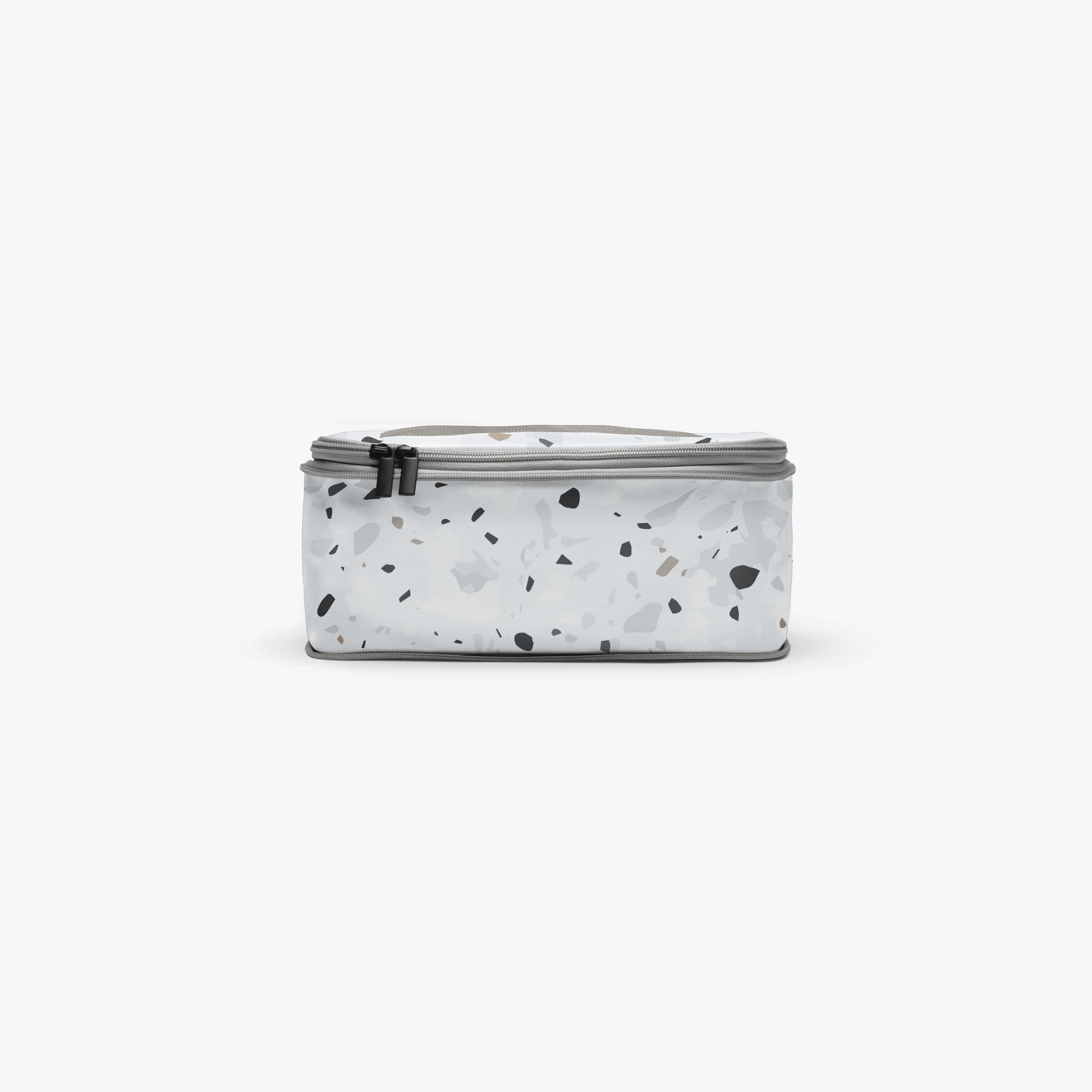Set of Six / Terrazzo Light Grey | Compressible Packing Cubes set of six in Terrazzo Light Grey